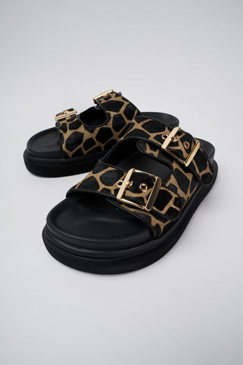 ExÉ Ciabatta Black+giraffe Donna - 4