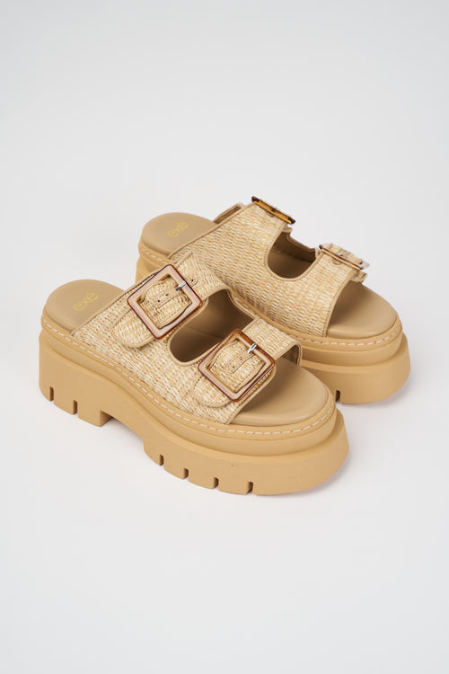 ExÉ Ciabatta Natural+beige Donna - 2