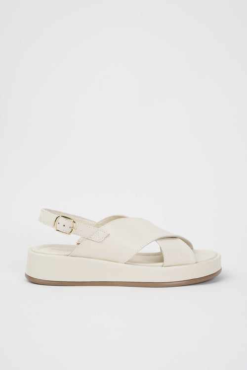 Francesco Brunelli Sandalo Off White Donna - 2