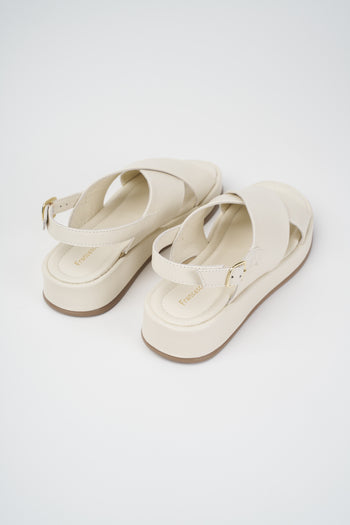 Francesco Brunelli Sandalo Off White Donna - 4