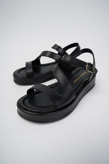 Francesco Brunelli Sandalo Nero Donna - 5