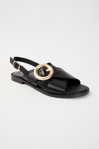Francesco Brunelli Sandalo Nero Donna - 4