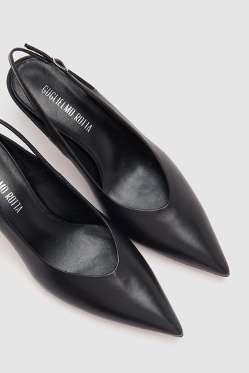 Guglielmo Rotta Slingback Black Donna - 5