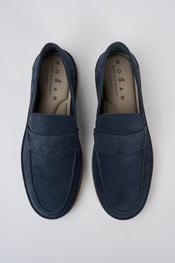 Hogan Mocassino Blu Tuareg Uomo - 5