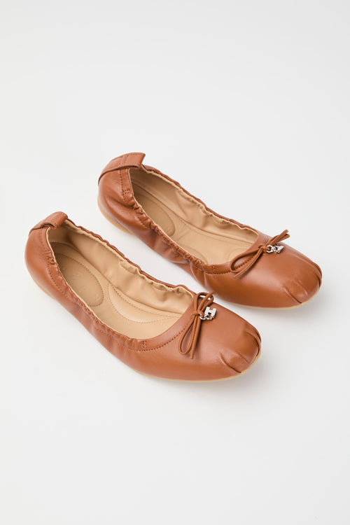 Hogan Ballerina Cuoio Scuro Donna - 2
