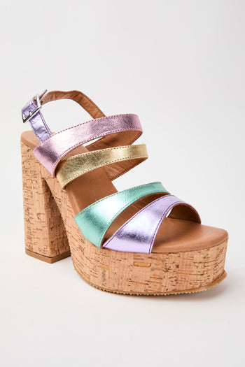 Inuovo Sandalo Metallic Violet Multi Donna - 3