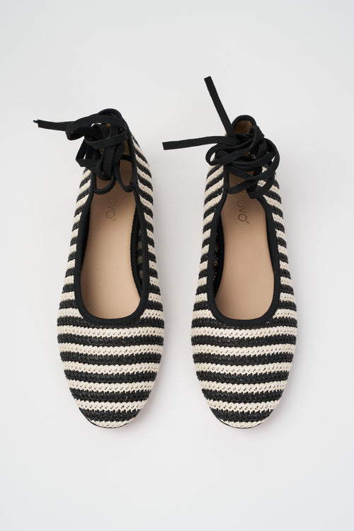 Inuovo Ballerina Black/beige Donna