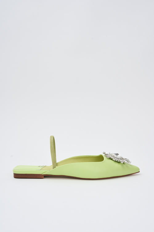 Jeffrey Campbell Slingback Green Silver Donna