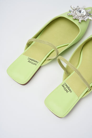 Jeffrey Campbell Slingback Green Silver Donna - 3