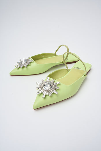 Jeffrey Campbell Slingback Green Silver Donna - 4