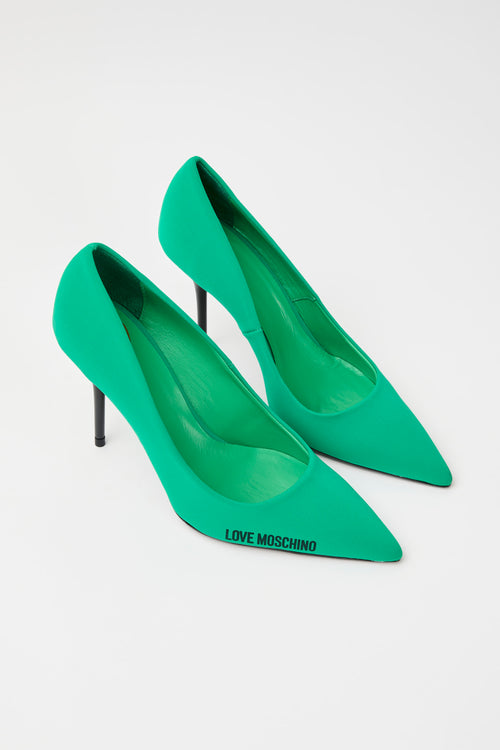Love Moschino Décolleté Verde Donna - 2