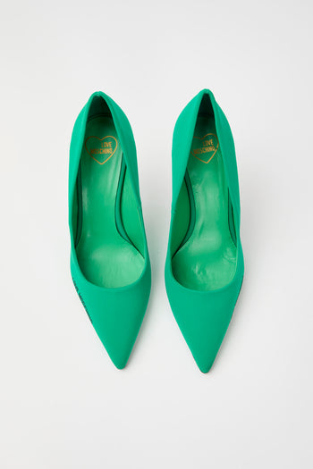 Love Moschino Décolleté Verde Donna - 4