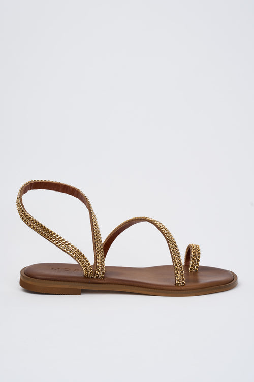 Mosaic Sandalo Tan+oro Donna