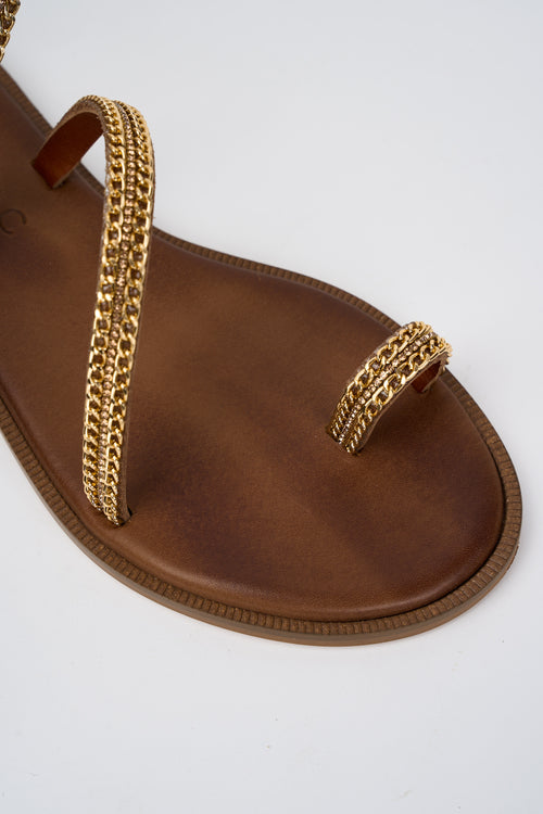 Mosaic Sandalo Tan+oro Donna - 2