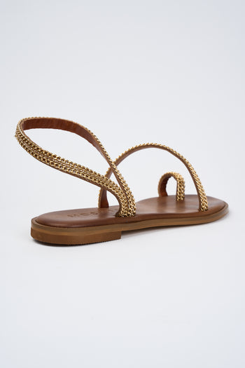 Mosaic Sandalo Tan+oro Donna - 3