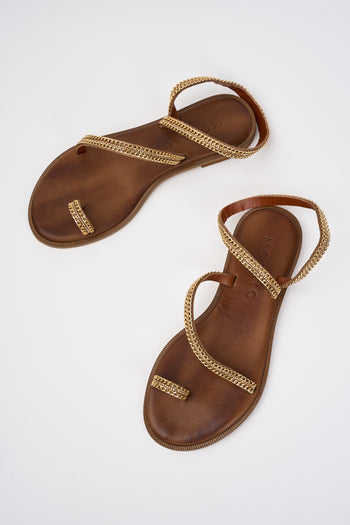 Mosaic Sandalo Tan+oro Donna - 4