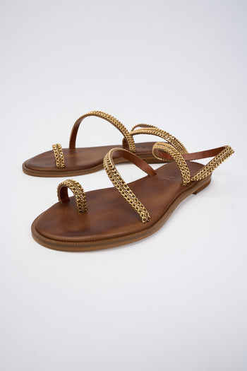 Mosaic Sandalo Tan+oro Donna - 5