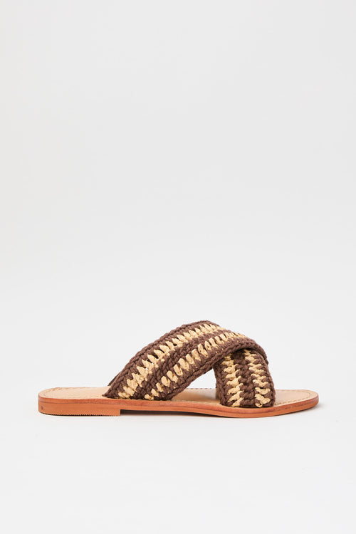 Mosaic Sandalo Brown/beige Donna