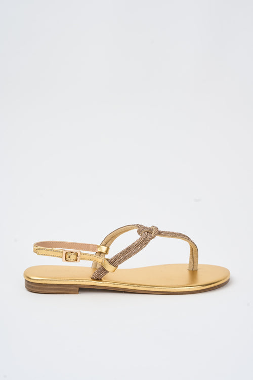 Mosaic Infradito Gold Donna