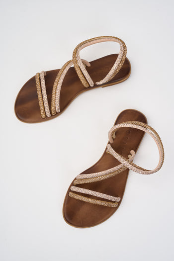 Mosaic Sandalo Rose Gold/gold Beige Donna - 4