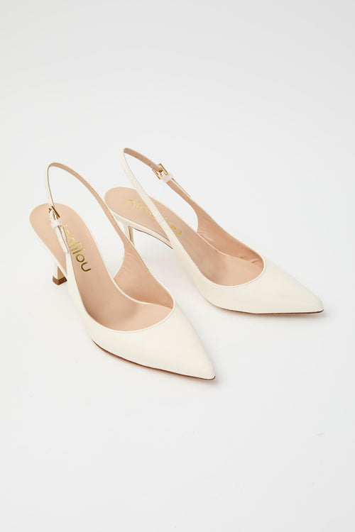 Ninalilou Slingback Avorio Donna - 2