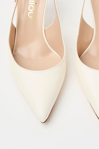 Ninalilou Slingback Avorio Donna - 4
