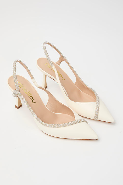 Ninalilou Slingback Avorio Donna - 2