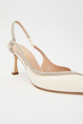 Ninalilou Slingback Avorio Donna - 4