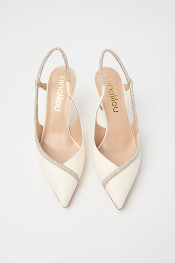 Ninalilou Slingback Avorio Donna - 5