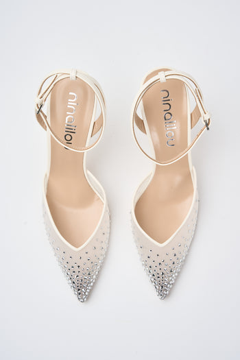 Ninalilou Slingback Avorio Donna - 4