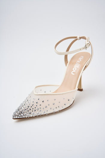 Ninalilou Slingback Avorio Donna - 5