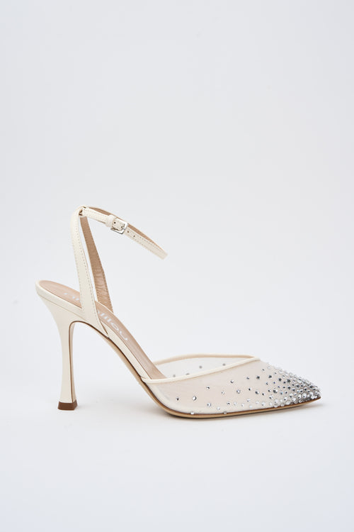Ninalilou Slingback Avorio Donna