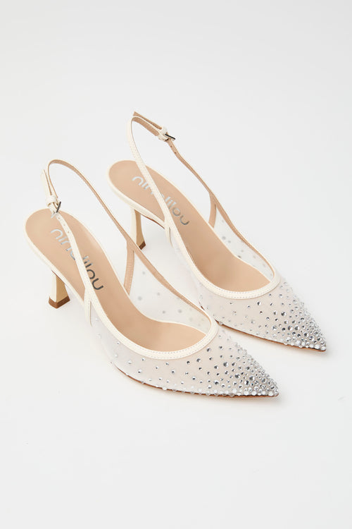 Ninalilou Slingback Avorio Donna - 2