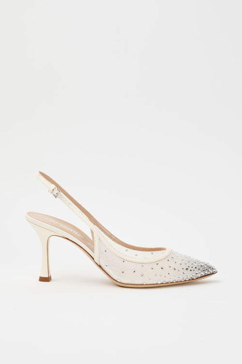 Ninalilou Slingback Avorio Donna