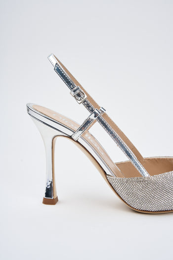 Ninalilou Slingback Argento Donna - 4