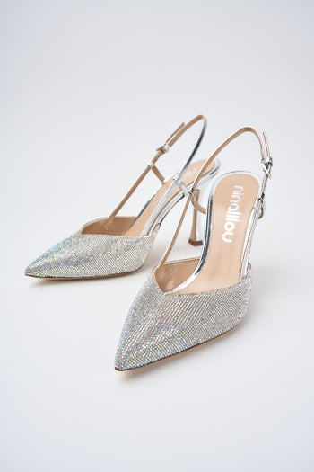 Ninalilou Slingback Argento Donna - 5