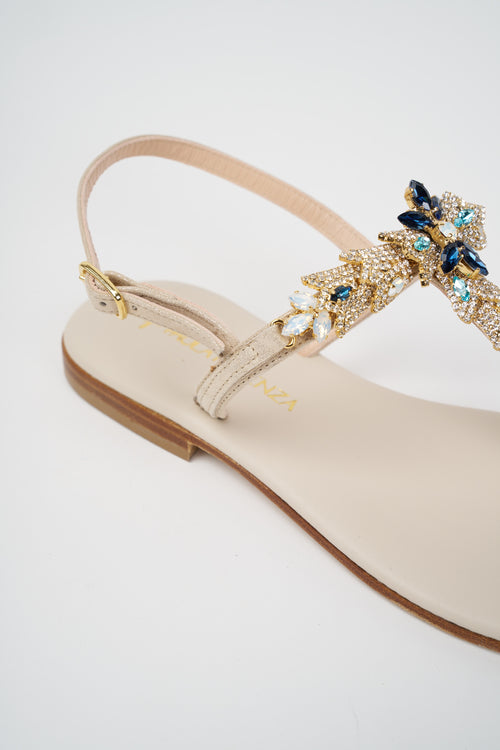 Paola Fiorenza Sandalo Blu Donna - 2