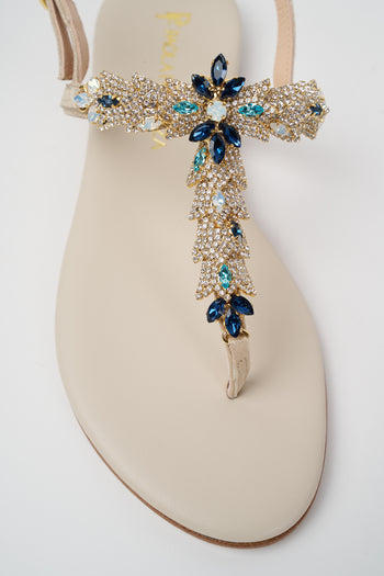 Paola Fiorenza Sandalo Blu Donna - 3