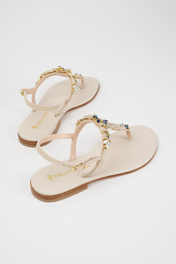 Paola Fiorenza Sandalo Blu Donna - 4