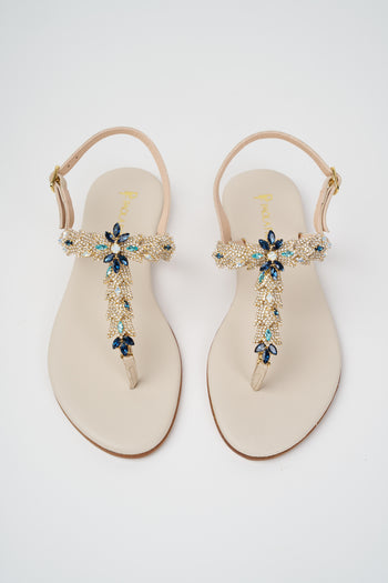 Paola Fiorenza Sandalo Blu Donna - 5