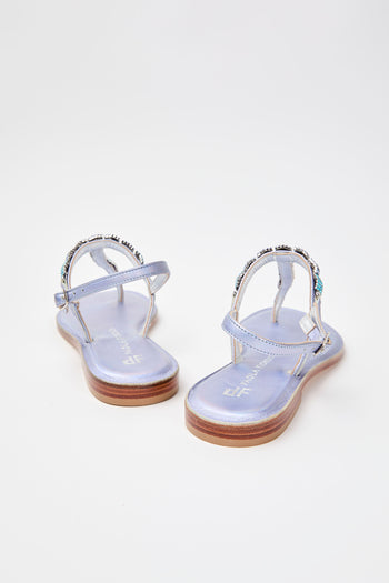 Paola Fiorenza Infradito Jeans Blu Donna - 5