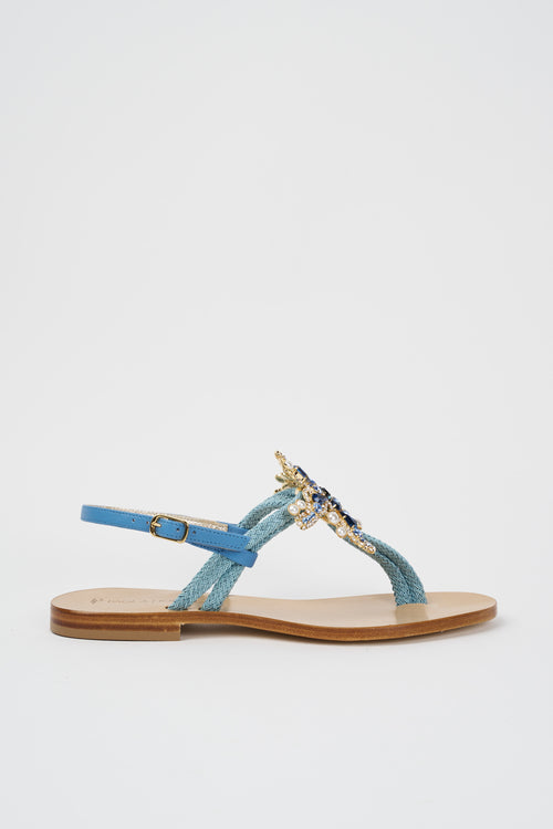 Paola Fiorenza Sandalo Jeans Donna
