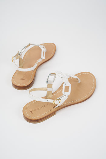 Paola Fiorenza Sandalo Bianco Donna - 5