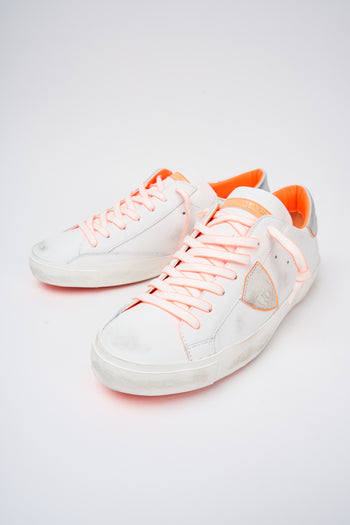 Philippe Model Sneaker Blanc Orange Uomo - 5