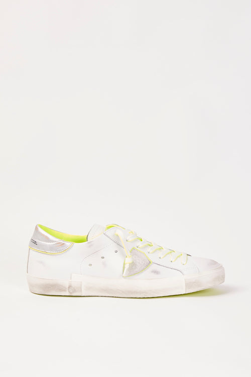 Philippe Model Sneaker Blanc Jaune Uomo