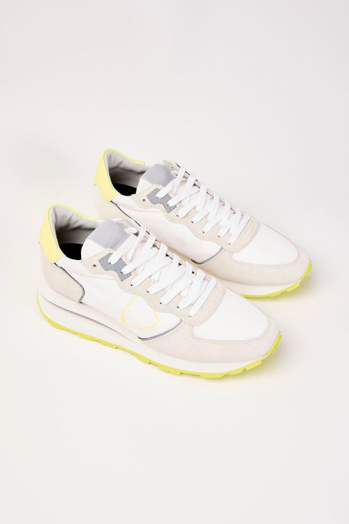 Philippe Model Sneaker Blanc Jaune Uomo - 2