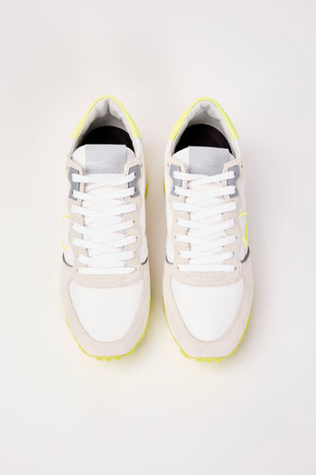 Philippe Model Sneaker Blanc Jaune Uomo - 3