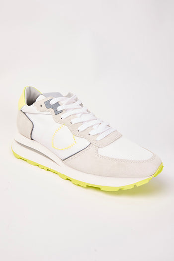 Philippe Model Sneaker Blanc Jaune Uomo - 4