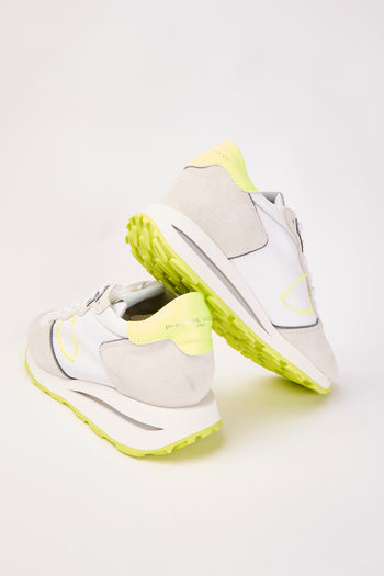 Philippe Model Sneaker Blanc Jaune Uomo - 5