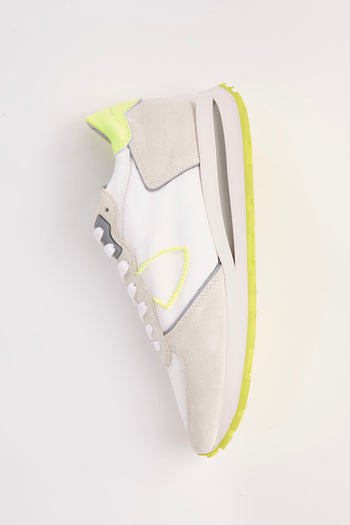 Philippe Model Sneaker Blanc Jaune Uomo - 6